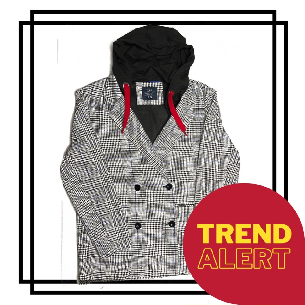 C&A: NWOT Casual Blazer With Removable Hood